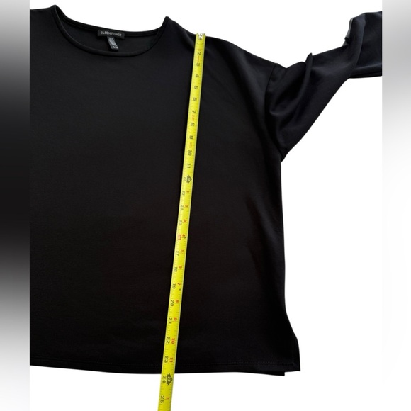 Eileen Fisher black crew neck top Plus size 1X - Picture 7 of 11